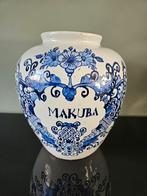 Oud Delft Makuba vaas / pot, blauw/wit, Huis en Inrichting, Woonaccessoires | Vazen, Wit, Aardewerk of Porselein, Ophalen of Verzenden