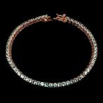 armband 925 zilver 14 k rood goud verguld met Apatiet mooi, Blauw, Nieuw, Ophalen of Verzenden, Met edelsteen