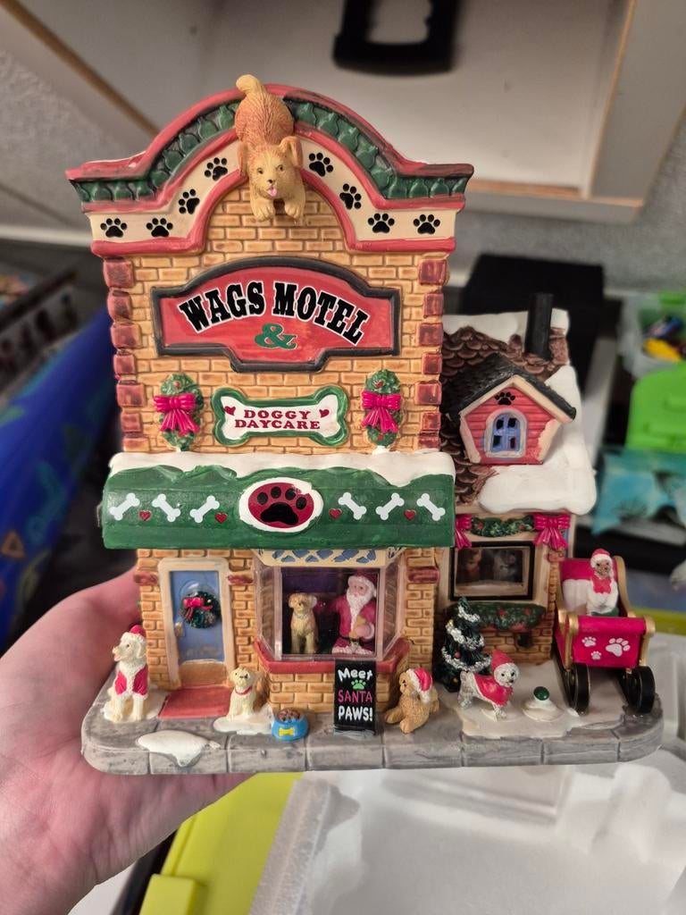 Lemax wags motel kerstdorp huisje, Ophalen of Verzenden, Nieuw