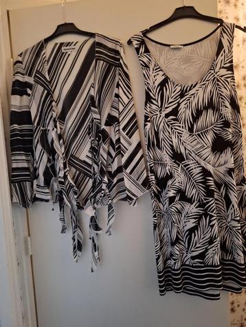 1 tuniek  en 1 blouse - vest met ruches zgan M / 40-42 beschikbaar voor biedingen