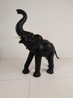 Extra Grote Leren Olifantenbeeld – ca. 1950 – Hoogte 130 cm, Ophalen
