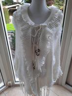 Flamboyante poncho N & Y - M/XL, Beige, Maat 42/44 (L), Ophalen of Verzenden, Zo goed als nieuw