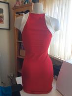 Tchin Tchin Paris vintage retro top topje rood wit mt S 36, Kleding | Dames, Tops, Tchin Tchin, Verzenden, Zo goed als nieuw, Rood