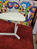 Wit bijzet tafeltje, Huis en Inrichting, Tafels | Bijzettafels, 60 cm of meer, Minder dan 55 cm, Zo goed als nieuw, Hout