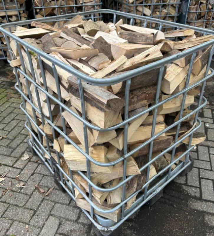 Gedroogd essen brandhout openhaardhout, Tuin en Terras, Haardhout, Blokken, Essenhout, 6 m³ of meer, Ophalen