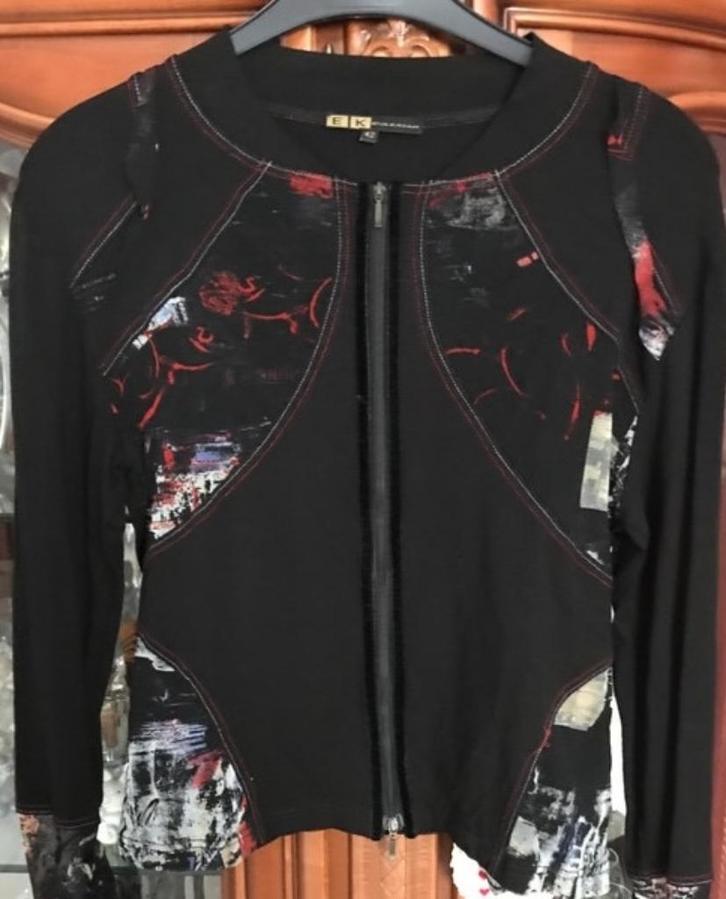 Eva Kayan vest Maat 38/40, Kleding | Dames, Truien en Vesten, Zo goed als nieuw, Maat 38/40 (M), Zwart, Ophalen of Verzenden