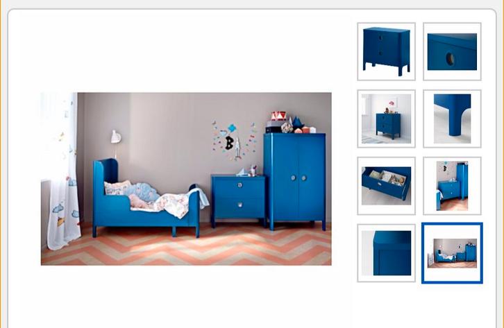 Complete kinderkamer, blauw, Kinderen en Baby's, Kinderkamer | Complete kinderkamers, Zo goed als nieuw, Jongetje of Meisje, Ophalen
