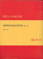 Bo1523 bladmuziek bela bartok improvisations opus 20 piano, Muziek en Instrumenten, Bladmuziek, Verzenden, Gebruikt, Klassiek