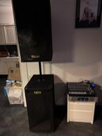 Complete PA EV set - Speakers, versterker en mixer, Muziek en Instrumenten, Ophalen, Zo goed als nieuw, 1000 watt of meer, P.A.