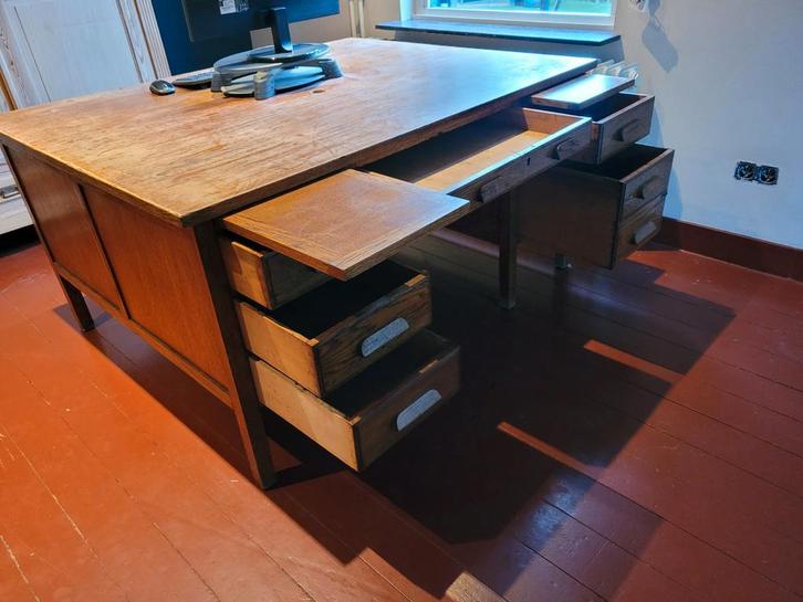 Belgisch antiek notaris bureau, Huis en Inrichting, Bureaus, Gebruikt, Bureau, Ophalen