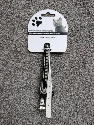 Nieuwe kattenhalsband kitten halsband met diamanten en bel beschikbaar voor biedingen