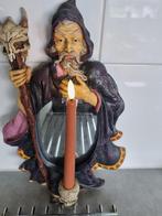 spiegel Gothic stijl schedel kandelaar, Huis en Inrichting, Minder dan 50 cm, Ophalen of Verzenden, Zo goed als nieuw, Minder dan 100 cm