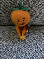 Fruit tomast Oranje Knuffel met Groene Bladeren, Ophalen of Verzenden, Nieuw, Overige typen