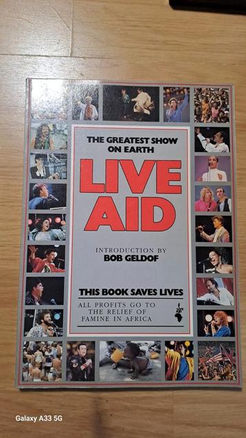 Bob Geldof LIVE AID 1985 foto verslag Engelstalig  beschikbaar voor biedingen