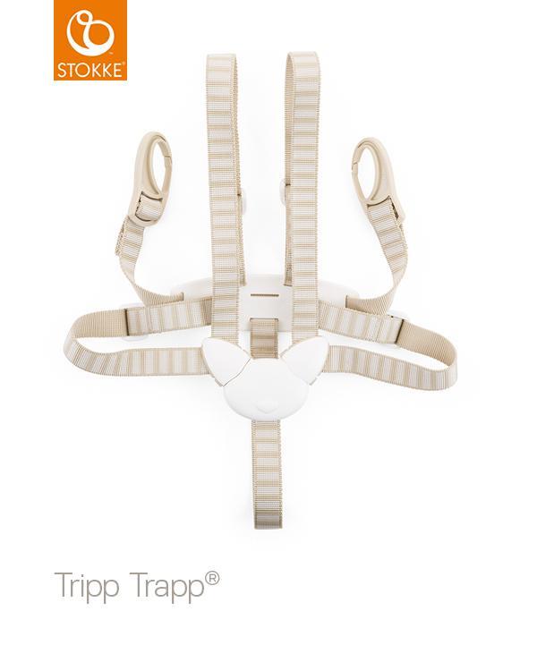 Veiligheidsgordel Tripp Trapp Stokke Beige, Kinderen en Baby's, Kinderstoelen, Zo goed als nieuw, Meegroeistoel, Gordel(s), Ophalen
