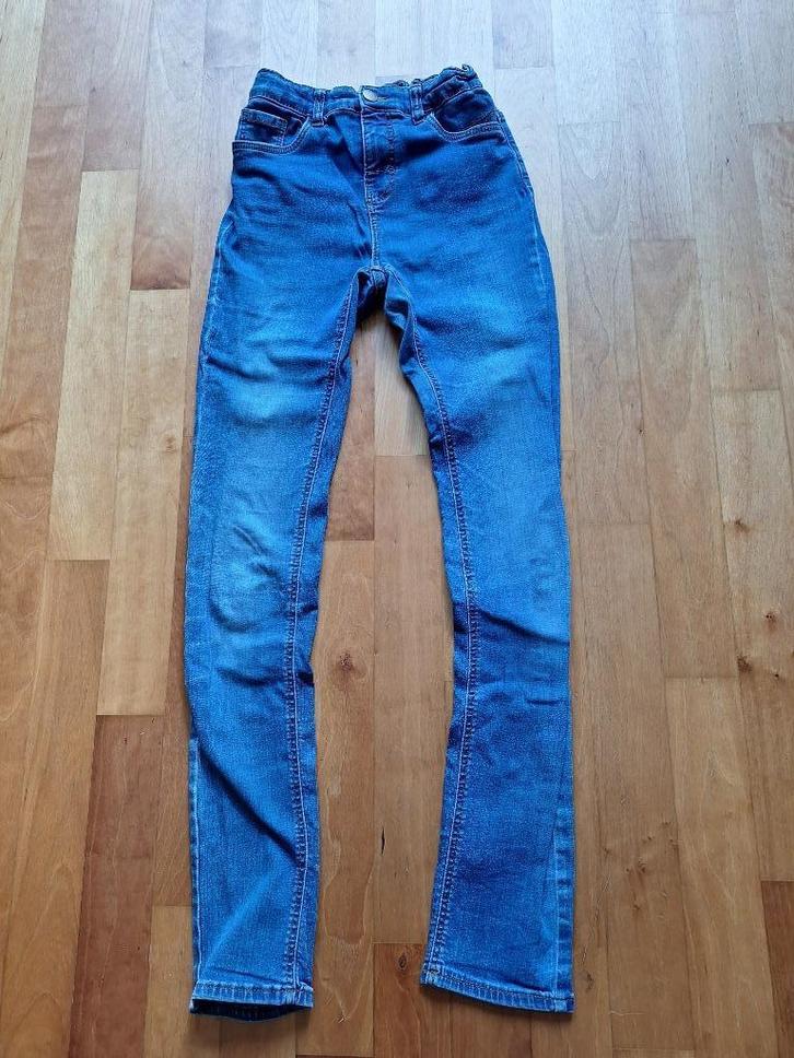 ZGAN HEMA my super skinny fit jeans jongen blauw mt 164, Kinderen en Baby's, Kinderkleding | Maat 164, Zo goed als nieuw, Jongen