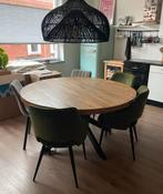 Eettafel rond, Huis en Inrichting, Tafels | Eettafels, Ophalen, Zo goed als nieuw, Vijf personen of meer, 100 tot 150 cm