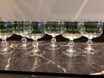 6 vintage kristallen Irish Coffee glazen  groen klaverblad, Antiek en Kunst, Ophalen of Verzenden