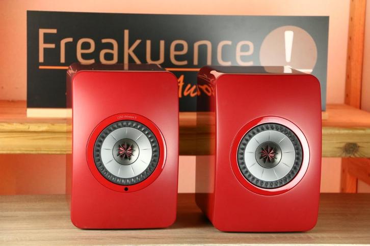 KEF LS50 Wireless II / LS 50 2 ROOD *Beursdemo* Inruil ok!, Audio, Tv en Foto, Luidsprekers, Zo goed als nieuw, Front, Rear of Stereo speakers