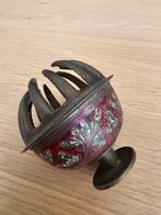 Prachtige originele antieke koperen olifantenklauwbel €35, Ophalen of Verzenden