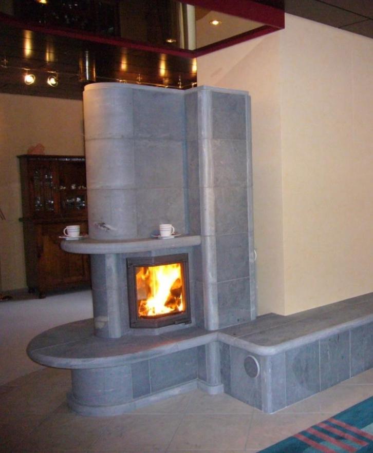 Aanbieding Speksteenkachel Tulikivi Gemini 1930 Kilo, Huis en Inrichting, Kachels, Gebruikt, Vrijstaand, Houtkachel, Hout, Ophalen of Verzenden