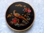 Mooie Oude Poederdoos - Pauw met Rozen - Stratton - 50er j, Antiek en Kunst, Verzenden