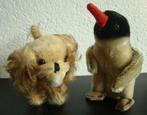 2 Oude pluche Steiff dieren in 1 koop, Antiek en Kunst, Verzenden