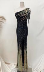 Zwarte avondjurk met pailletten – maat M (Medium), Kleding | Dames, Gelegenheidskleding, Maat 38/40 (M), Galajurk, Zwart, Ophalen of Verzenden