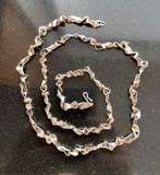 Vintage Unieke Design Ketting 925 Zilver Handgemaakt Urart, Sieraden, Tassen en Uiterlijk, Kettingen, Verzenden, Gebruikt, Zilver