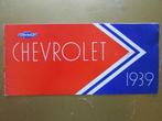 1939 CHEVROLET brochure, Engels, Ophalen of Verzenden, Zo goed als nieuw, Chevrolet