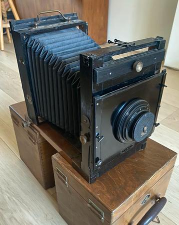Carl Zeiss Jena Tessar 21cm f4,5 - 13/18 wet plate camera beschikbaar voor biedingen