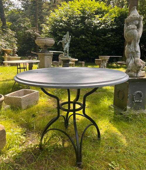 * gietijzer & smeedijzer Tuintafel hardsteen tafelblad tafel, Huis en Inrichting, Tafels | Statafels, Nieuw, Ophalen
