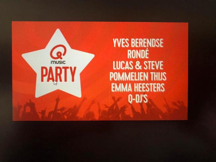 Q music party in Breda, Tickets en Kaartjes, Concerten | Nederlandstalig, Drie personen of meer, Oktober