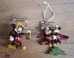 Twee Vintage Mickey Minnie's Tree Farm kerstornementen, Diversen, Kerst, Ophalen of Verzenden, Nieuw