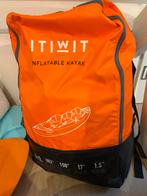 Itiwit opblaasbare kajak 2-3 Personen inclusief Peddels, Ophalen, Opblaasbaar, Zo goed als nieuw, 2-persoons