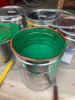 PU wegenverf restmateriaal, Doe-het-zelf en Verbouw, Verf, Beits en Lak, Blauw, Ophalen of Verzenden, Minder dan 5 liter, Verf
