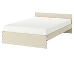 Ikea Gursken Bed en nachtkastje, Gebruikt, Eenpersoons, Beige, 200 cm