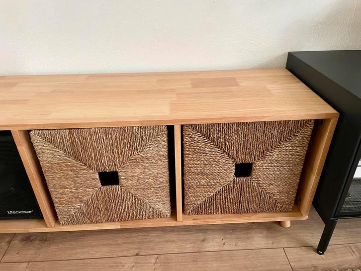 Zara Home Houten Dressoir - Lichtbeige, Huis en Inrichting, Kasten | Televisiemeubels, Zo goed als nieuw, Minder dan 100 cm, 100 tot 150 cm
