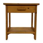 Vintage pinewood grenen nachtkastje compact design, Vintage, Gebruikt, Minder dan 45 cm, Vintage