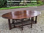 Grote Engelse gateleg hangoor tafel, 10 persoons., Antiek en Kunst, Ophalen