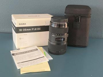 Objectef Groothoeklens Sigma 18-35mm F1.8 DC A-Art beschikbaar voor biedingen