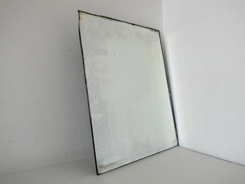 Antieke spiegel geslepen rand verweerd plateau onderzetter, Antiek en Kunst, Antiek | Spiegels, Minder dan 50 cm, Minder dan 100 cm