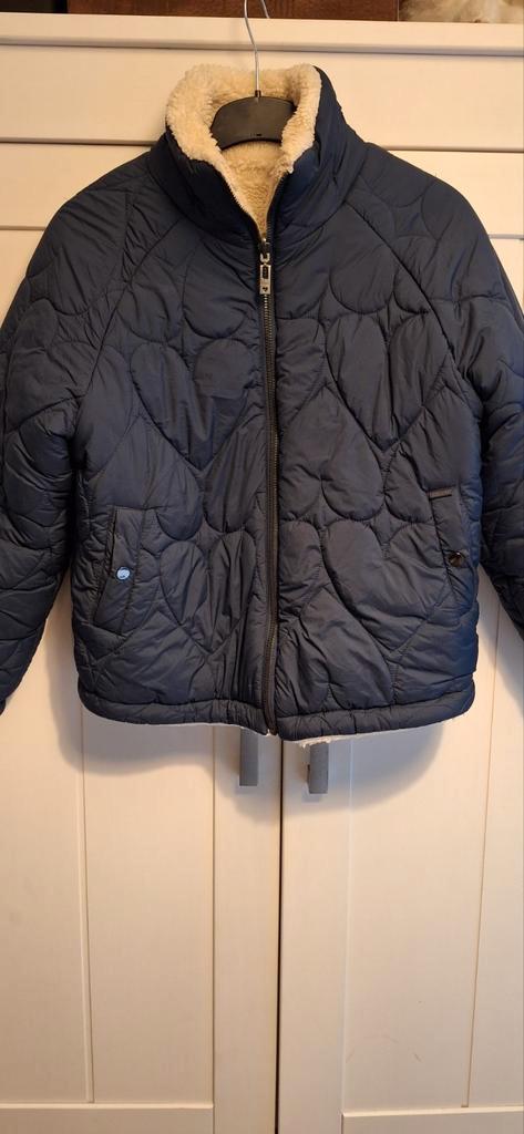 Fabienne Chapot Meggy Winterjas - Nordic Navy, Kleding | Dames, Jassen | Zomer, Zo goed als nieuw, Maat 36 (S), Blauw, Ophalen of Verzenden