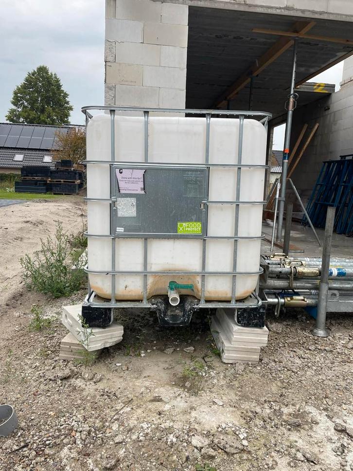 IBC Vat - 1000 Liter, Doe-het-zelf en Verbouw, Kratten en Dozen, Gebruikt, Bak of Kist, 100 cm of meer, 50 cm of meer, 60 cm of meer