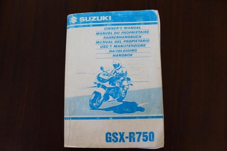 Suzuki GSX-R750 1998 motorfiets handleiding  owner's manual, Motoren, Handleidingen en Instructieboekjes, Suzuki, Ophalen of Verzenden