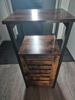 Houten kastje met deur - Industrieel design, Huis en Inrichting, Ophalen, Met deur(en), 50 tot 100 cm, Zo goed als nieuw