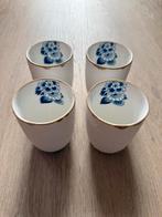 Heinen Delftsblauw Blauw Bloesem Mokken (4), Nieuw, Ophalen of Verzenden, Overige stijlen, Kop(pen) en/of Schotel(s)