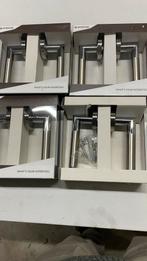 Intersteel 4xdeurkrukken Bastian chroomen chroom mat, Doe-het-zelf en Verbouw, Hang- en Sluitwerk, Ophalen, Nieuw, Chroom, Klink of Kruk