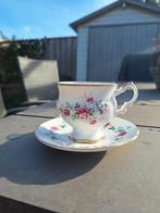 Elizabethan theekop en schotel rozenmotief, Ophalen of Verzenden