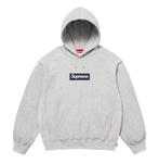 Supreme FW25 Heather Grey Box Logo Hoodie - Maat M, Kleding | Heren, Truien en Vesten, Verzenden, Nieuw, Maat 48/50 (M), Grijs